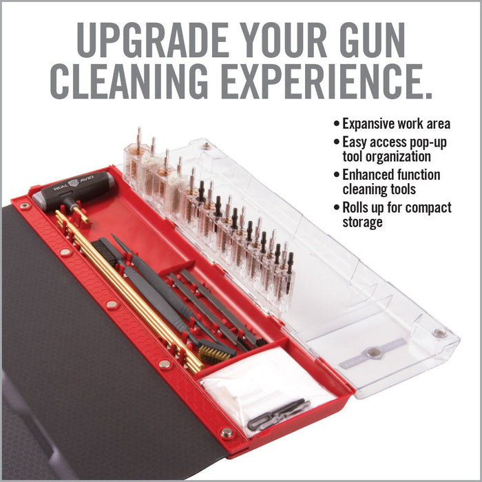 Real Avid, Master Cleaning Station, Universal Cleaning Kit, Cleans Handguns, Rifles, Shotguns, Deluxe Gun Mat With Set Of Cleaning Tools