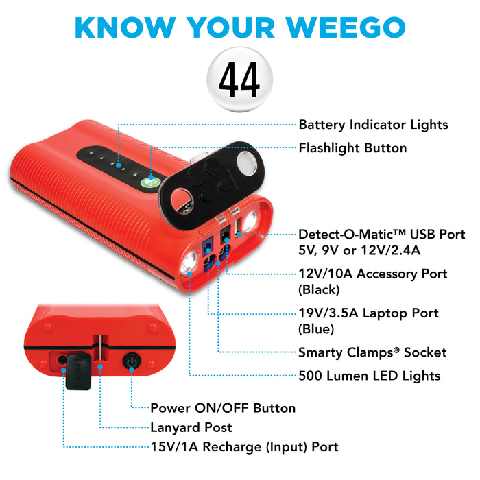 WEEGO 44 - Jump Starter & Battery Pack