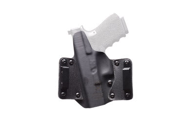 BLACKPOINT LEATHER WING OWB HOLSTER FOR GLOCK 19 RH BLK