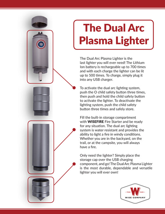 Cross Fire Dual-Arc Plasma Lighter