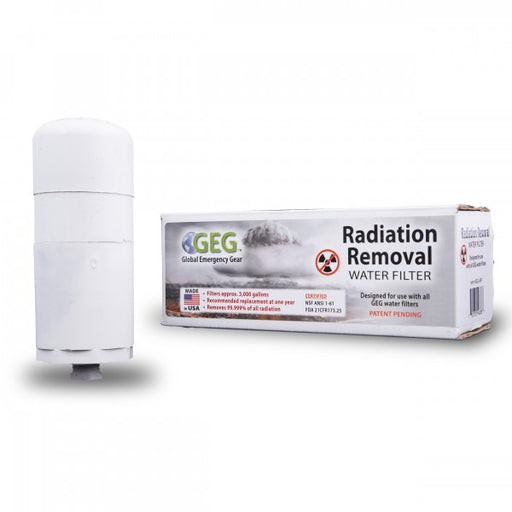 Radiation Removal Water Filter Kit