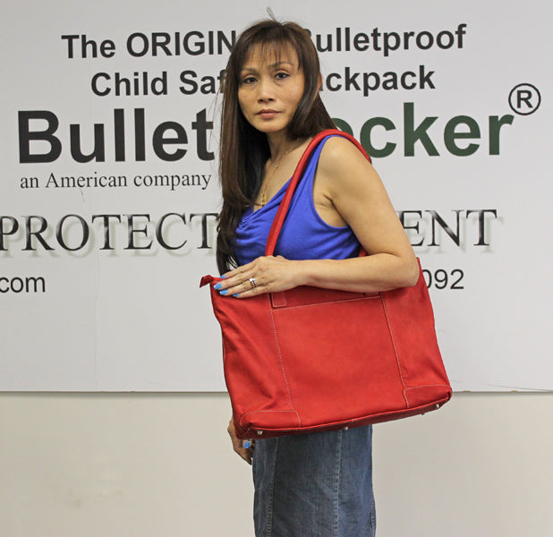 Leather Laptop Tote (Bullet Proof)