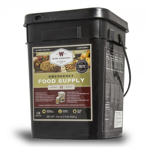 Grab and Go - Emergency Freeze Dried Entree Bucket - 60 Serving