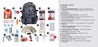 1 Person Basic Survival Kit (72+ Hours) - Camo Backpack